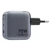 Vention GaN laadija FEXH0-EU 70W — 2x USB-C + 1x USB-A, PD 70W, 100–240V