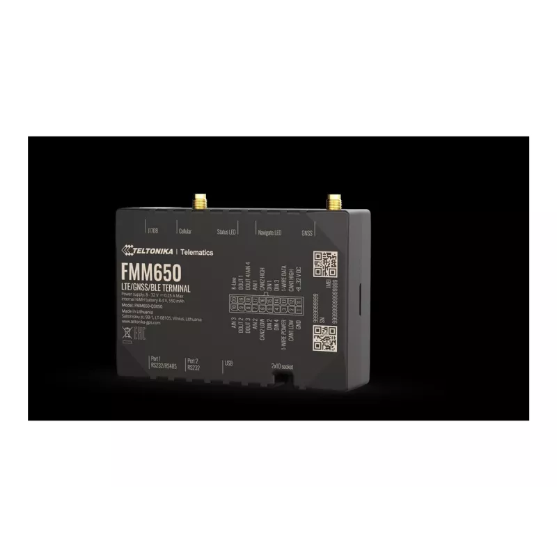 GPS-jälgija TELTONIKA TELEMATICS FMM650 — 4G-ühendus, kompaktne disain