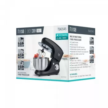 Köögikombain TEESA köögimasin EASY COOK Single must TSA3545-B 1000W 4L