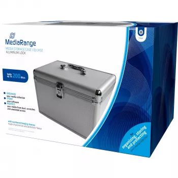 Karbikott MediaRange BOX75 200 plaadile, hõbedane