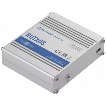 Teltonika RUTX08 juhtmega ruuter Gigabit Ethernet roostevaba teras