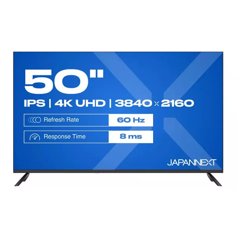Monitor JAPANNEXT JN-IPS500UHD60F 127 cm (50 tolli) 16:9 IPS UHD, energiaklass E