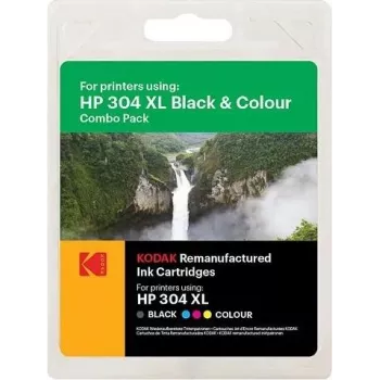 Tindikassett Kodak 185H030417 HP DJ2620 jaoks — Värvikomplekt HP304XL (15 ml ja 18 ml)