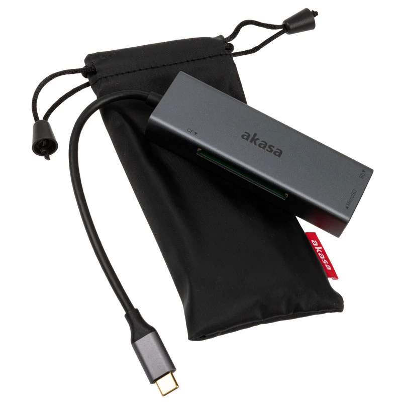 Kaardilugeja Akasa AK-CR-09BK USB 2.0 USB-C Hall