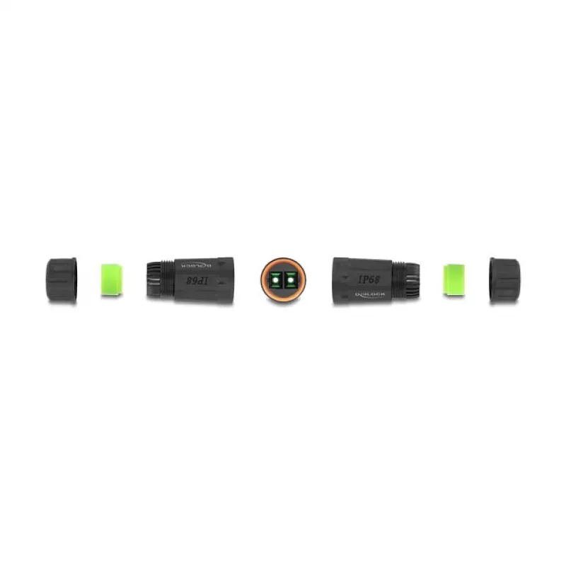 DeLOCK optilise kiu kaablipistik SC Duplex female–SC Duplex female APC IP68