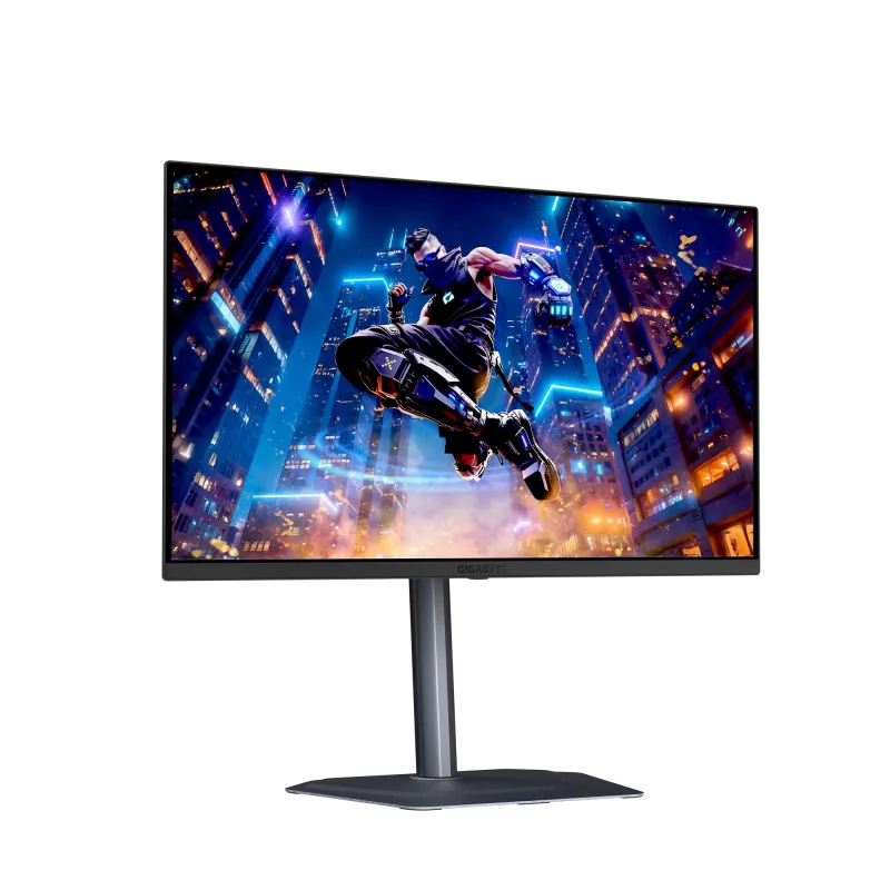 27-tolline GIGABYTE MO27Q3 QD-OLED QHD mängurimonitor — 2560x1440, 360 Hz, 0,03 ms, 250 cd/m², HDR True Must 400, HDMI 2.1, DP 1.4