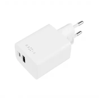 Reisilaadija FIXED Fixed Mini USB-C/USB 45W — kompaktne kahe pordiga laadija USB-C ja USB-A-ga