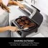 Ninja DG551EU fritüür Üksik 3,8 L Eraldiseisev 1760 W Kuumaõhufritüür Must, Hõbedane