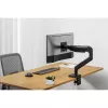 Monitorihoidik DIGITUS Single, klamber, kuni 49-tollisele (124,5 cm), 20 kg, VESA 75x75–100x100, kallutus -20° kuni 50°, kõrgus reguleeritav, must