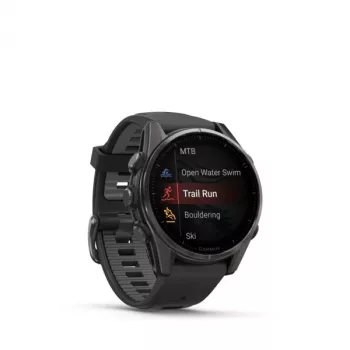 Garmin fenix 8 3,3 cm (1,3) AMOLED 43 mm Digitaalne 416 x 416 pikslit Puuteekraan Must Wi-Fi GPS (satelliit)