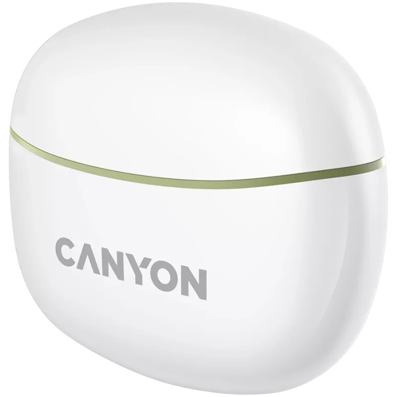 CANYON TWS-5 sissepandavad kõrvaklapid, roheline, Bluetooth 5.3, puutetundlik juhtimine, laadimissisend: USB-C