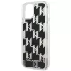 Karl Lagerfeld KLHCP14MLMNMK iPhone 14 Plus 6.7 kõva ümbris must / must Liquid Glitter Monogram