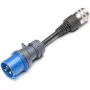 ohutusadapter JUICE CONNECTOR, CEE32 / 230V, ühefaasiline (sinine, JUICE BOOSTER 2 jaoks)