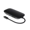 Sülearvuti dokkimisjaam AUKEY CB-C71 — 3× USB-C (USB 3.2 Gen1), HDMI, RJ‑45, MicroSD, USB PD 100W, 0,15 m kaabel, must