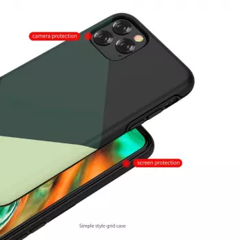 Kaitsev telefoniümbris Devia iPhone 11 Pro Max jaoks — roheline lihtne stiil