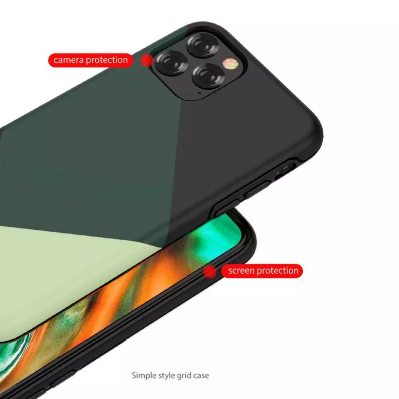 Kaitsev telefoniümbris Devia iPhone 11 Pro Max jaoks — roheline lihtne stiil