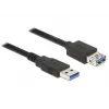 USB-kaabel DeLOCK 85053 USB 3.2 Gen 1 0,5 m must