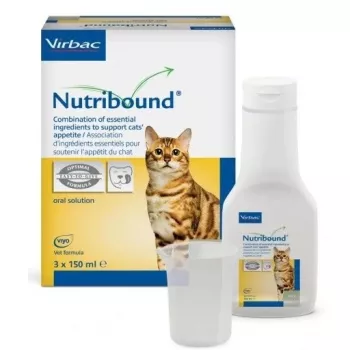 Suukaudne toitelahus kassidele VIRBAC NUTRIBOUND 3 x 150 ml