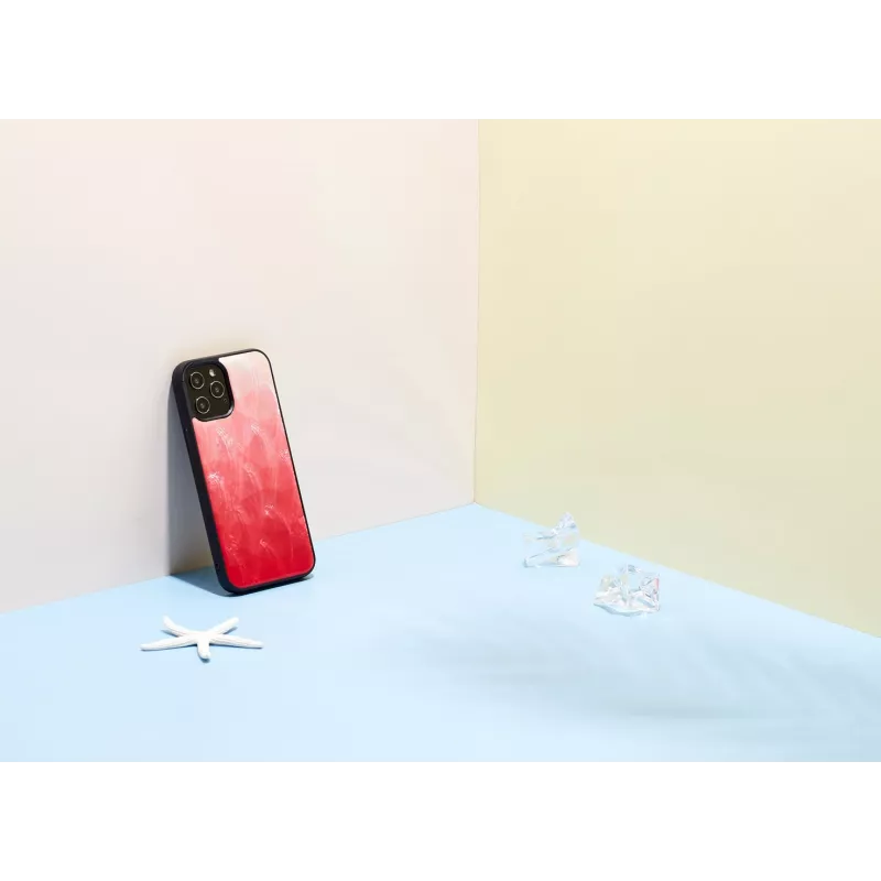 iKinsi kaitseümbris Apple iPhone 12 / 12 Pro jaoks, roosa järvetoon musta äärisega