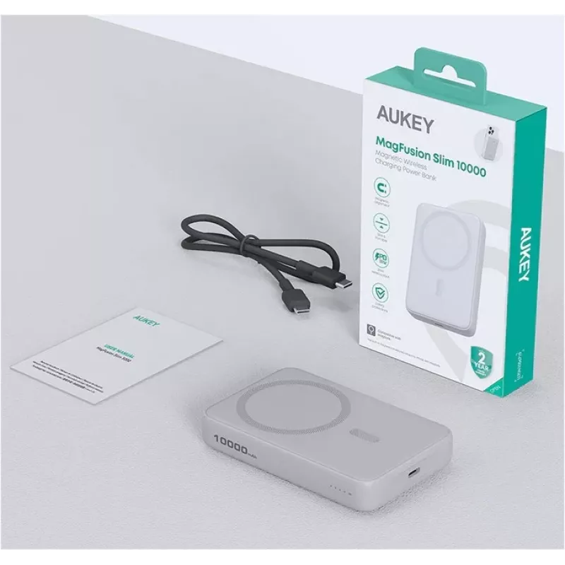 Kaasaskantav akupank PB-MS04 valge 10000mAh