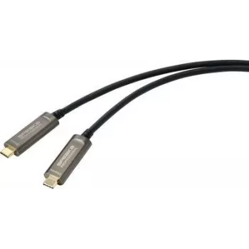 SpeaKa Professional USB-C / DisplayPort ühenduskaabel 10.00 m SP-9505620 TPE mantel Must [1x USB-C™ pistik - 1x USB-C™ pistik] (SP-9505620)
