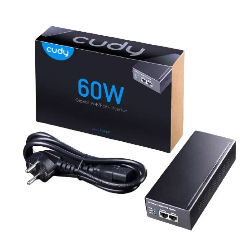 PoE+/PoE-sisestaja Cudy Gigabit 60W