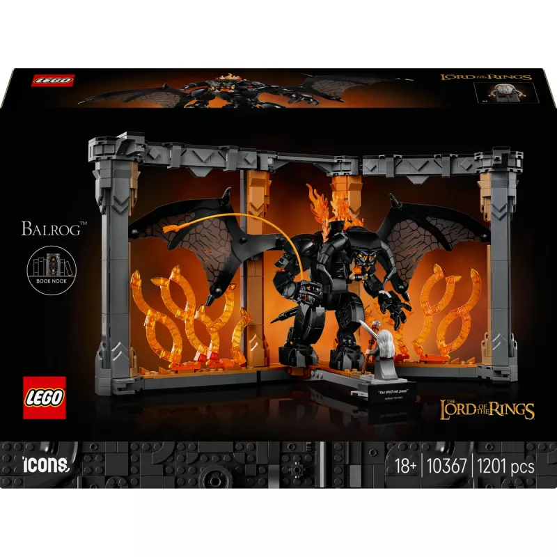 LEGO ICONS 10367 Sõrmuste Isand: Balrogi raamaturiiul