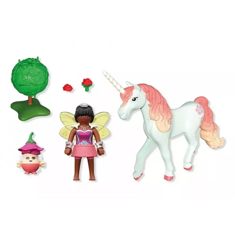 PLAYMOBIL 71841 Magic Unicorns Sammeleinhorn Himmelsrose mit Fee