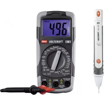 VOLTCRAFT DT-TEST-KIT 150 käsimultimeeter digitaalne CAT III 600 V Ekraan (Loendurid): 2000 (1214405)