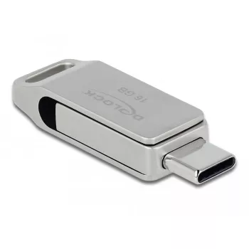 USB-mälupulk DeLOCK 16GB USB-C Type-A metallkorpus