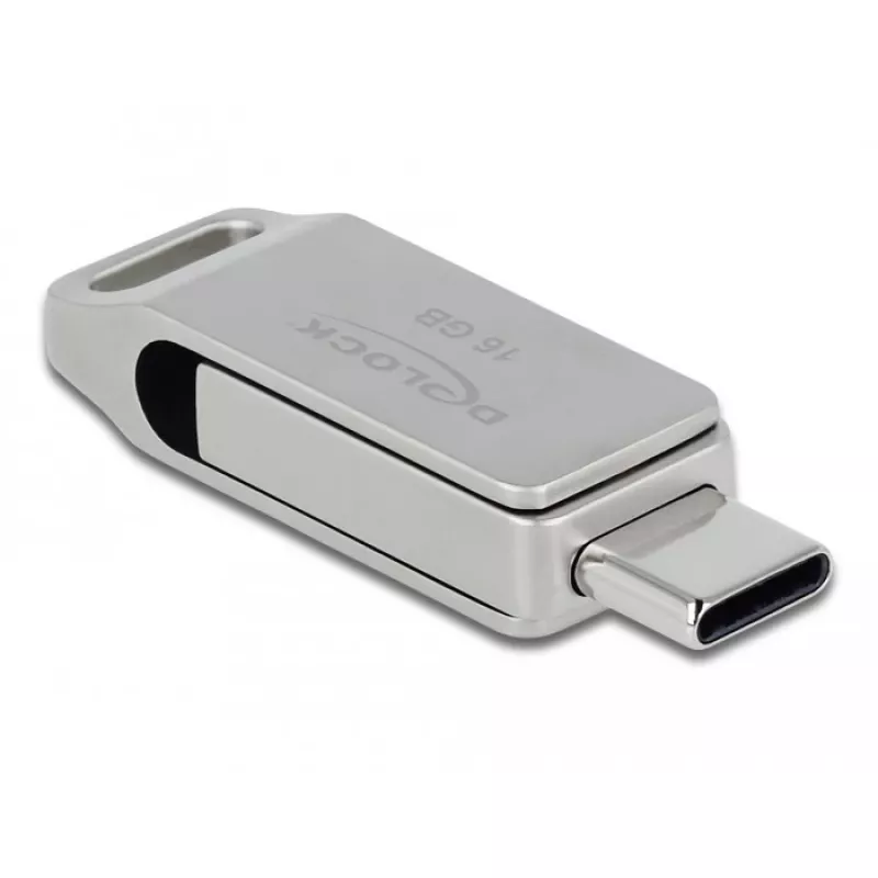 USB-mälupulk DeLOCK 16GB USB-C Type-A metallkorpus