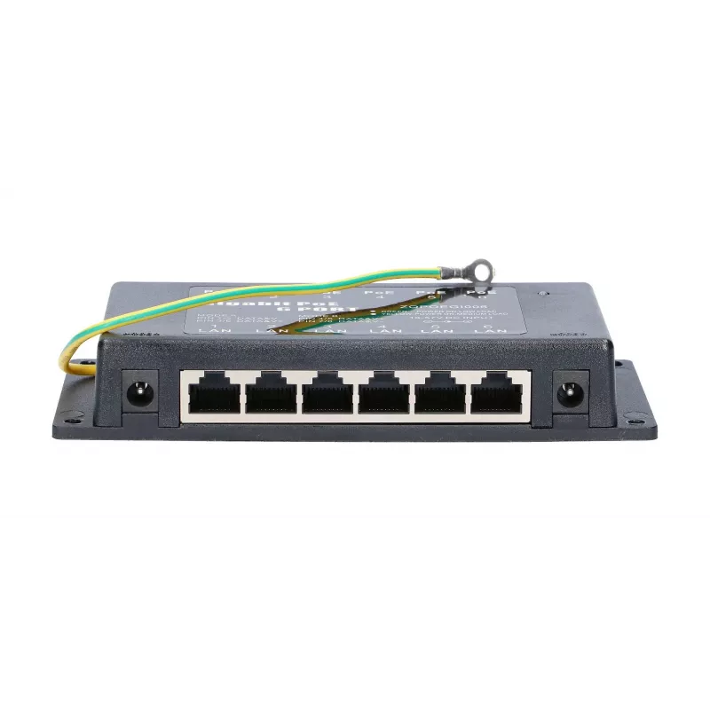 PoE-sisestaja Extralink Gigabit 6 porti 6x 1000Mb/s RJ45