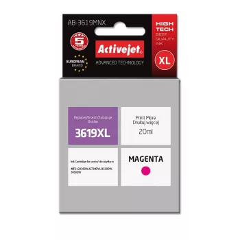 Tindikassett ActiveJet AB-3619MNX ühilduv Brother LC3619M XL magenta 20 ml kõrge (XL) mahutavus