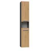 Topeshop NEL I ANT/ART vannitoa hoiukapp Graphite, Tamm