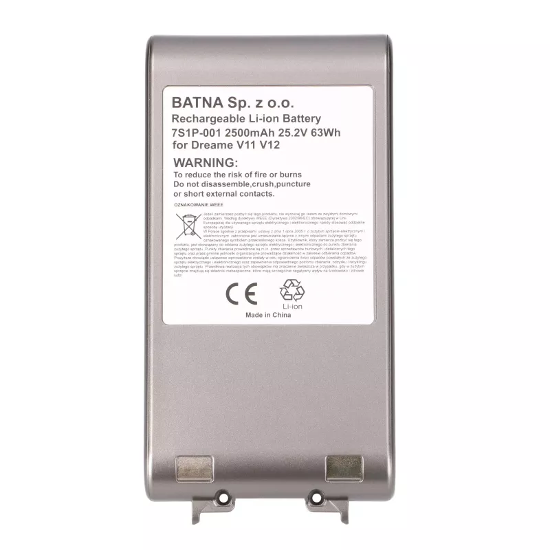Extralinki varuaku Dreame V11 V12 V11SE V12Pro 2500mAh liitium-ioon