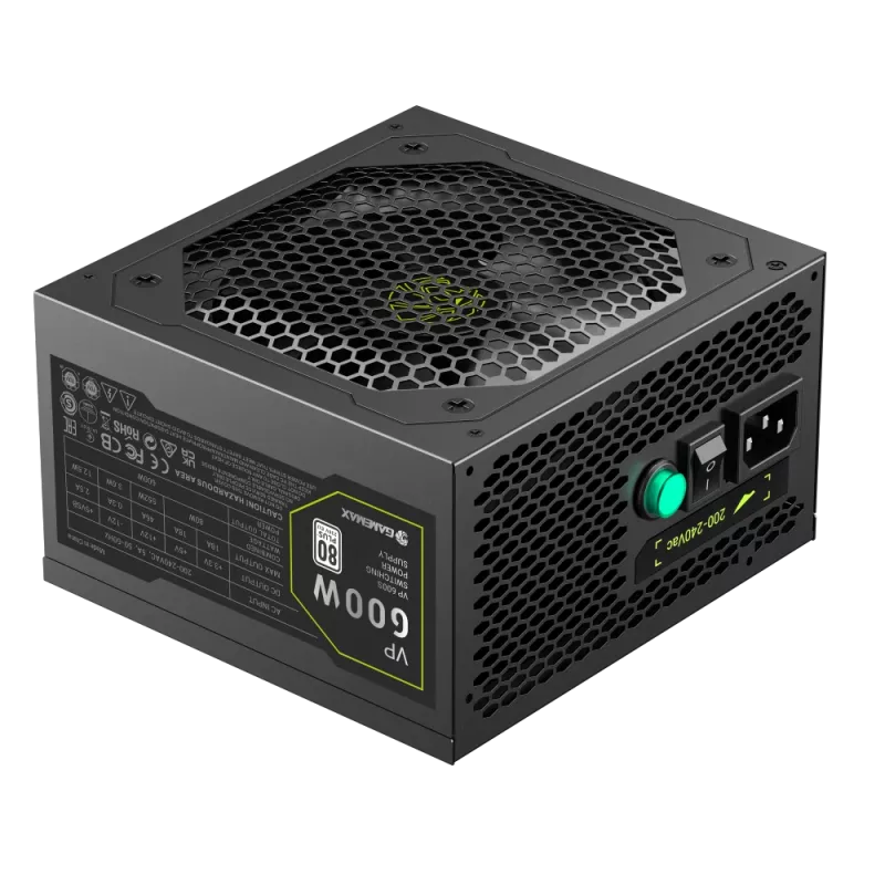 Gamemax toiteplokk, 80 PLUS, standard | VP 600S | 600 W