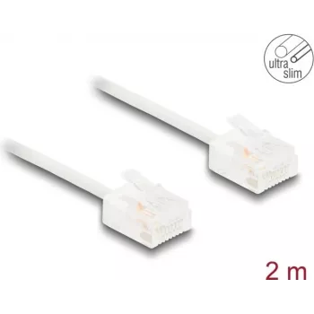 Võrgukaabel DeLOCK RJ45 Cat.6 2m valge