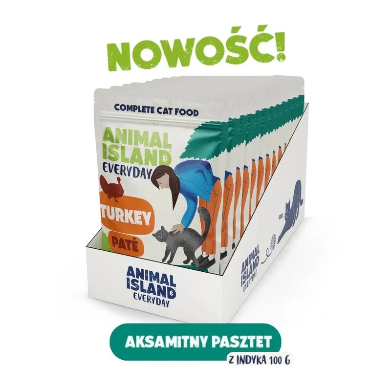 ANIMAL ISLAND kalkunipasteed kassile kotikestes 12x100g