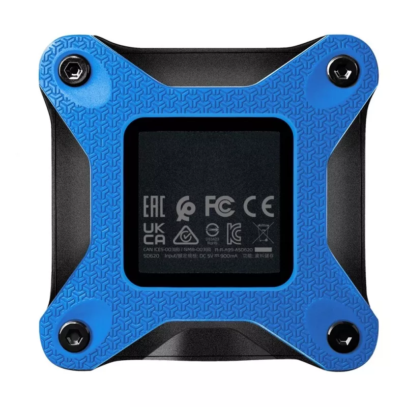Väline SSD ADATA SD620 512 GB, USB 3.2 Gen 2 Micro-USB B, sinine, silikoonkest, põrutuskindel