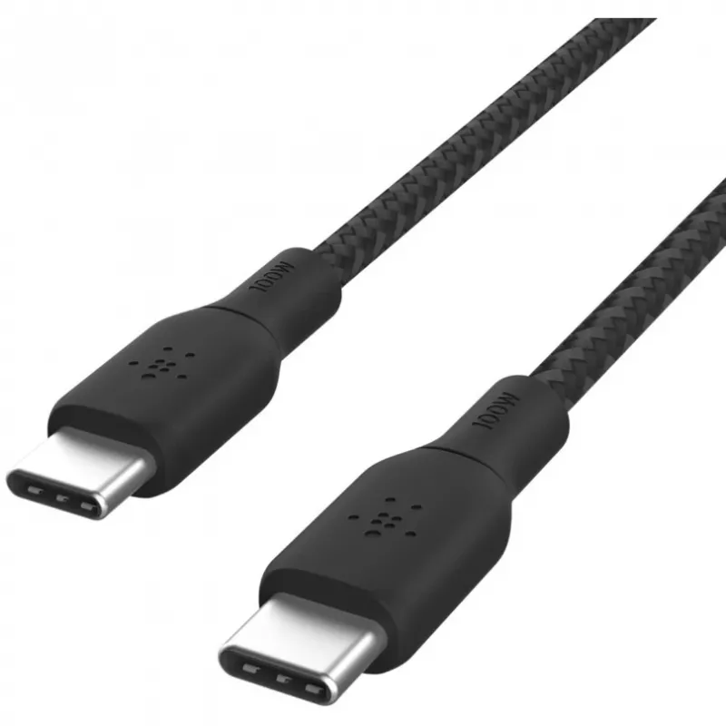 USB-kaabel Belkin CAB014bt3MBK 3m USB C Must USB 2.0