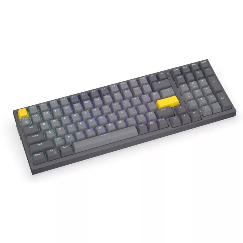 Celeris 1800, mänguklaviatuur hall, USA-paigutus, ENDORFY Yellow by Gateron