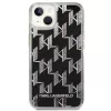 Karl Lagerfeld KLHCP14MLMNMK iPhone 14 Plus 6.7 kõva ümbris must / must Liquid Glitter Monogram