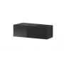 TV-alus Cama Meble VIGO SLANT '90' – 900×400×300 mm, must pealispind (puitlaastplaat), must raam, läikiv