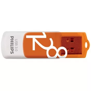 Philips FM12FD00B USB-mälupulk 128 GB USB Type-A 3.2 Gen 1 (3.1 Gen 1) Oranž, Valge