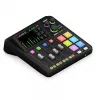 Stuudiokontroller RØDE Caster Duo must — 2 kombineeritud XLR/TRS, 2 TRS liiniväljundit, 48 kHz, 24-bitine, puuteekraan, Wi‑Fi, Bluetooth