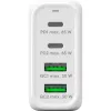 Goobay 64818 laadija mobiilseadmetele, kõrvaklappidele, sülearvutile, nutitelefonile, valge, vahelduvvool, kiirlaadimine, siseruumides (64818)