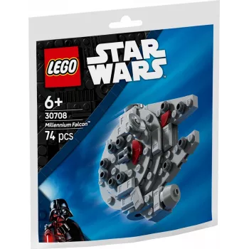 LEGO konstruktsioonimänguasi 30708 Star Wars Millennium Falcon minimudel polükotis, väike kollektsioneeritav komplekt