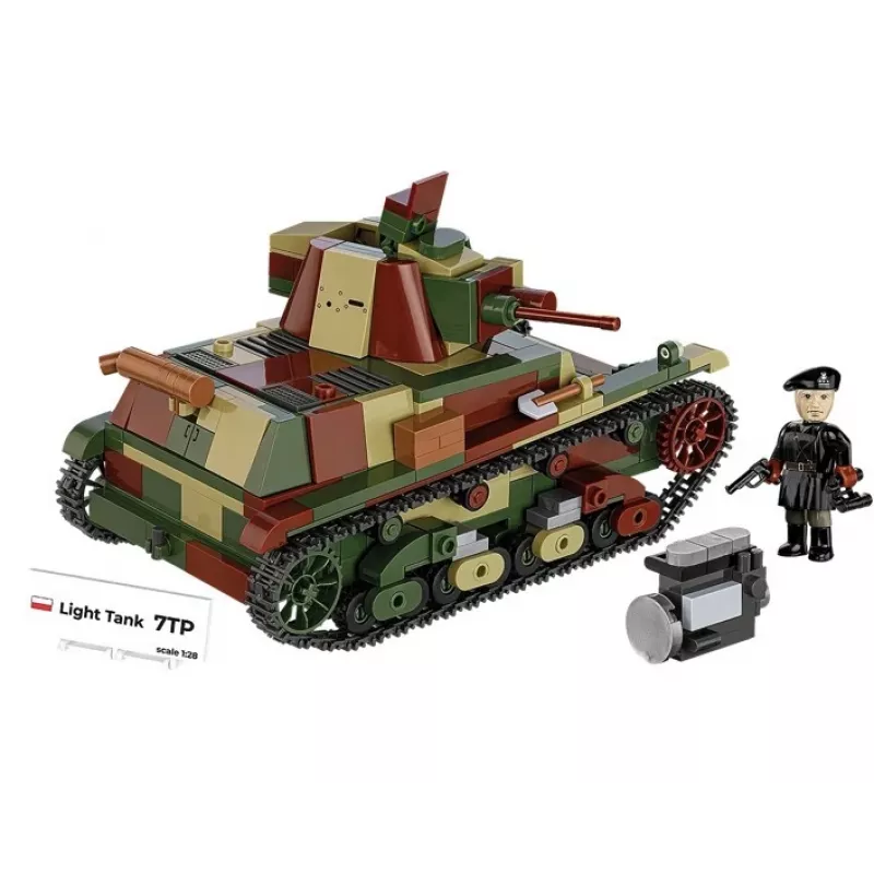 Cobi ehitusklotsid Kerge tank 7TP mudel, 669 osa, COBI-2661