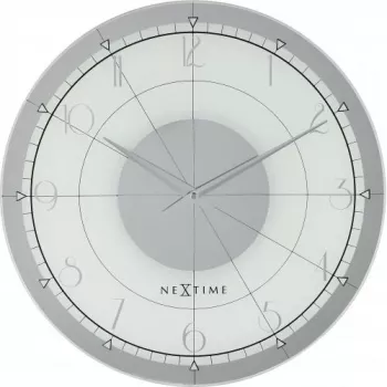 NeXtime kell 8125 Fancy Round, Ø43 cm, sein, valge/hõbedane