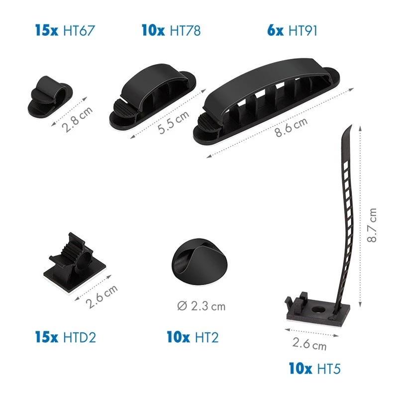 LogiLink kaablite korrastamise komplekt 128 tk